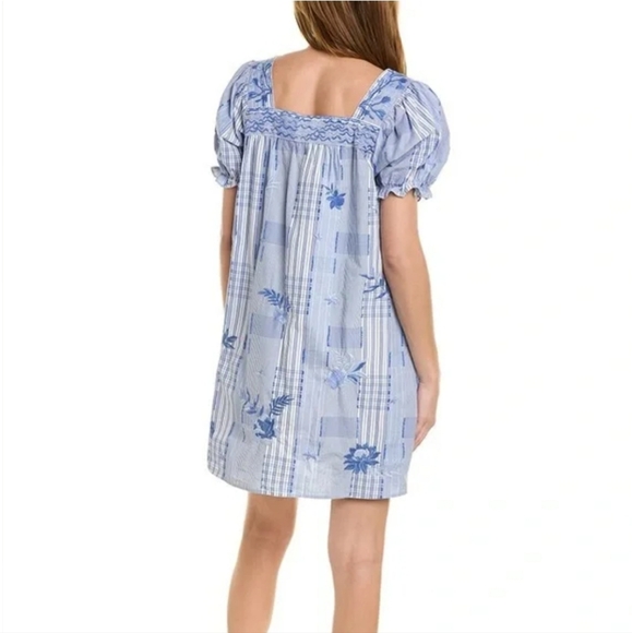 Johnny Was Marbella Embroidered Square Neck Dress Size XL - Picture 2 of 10